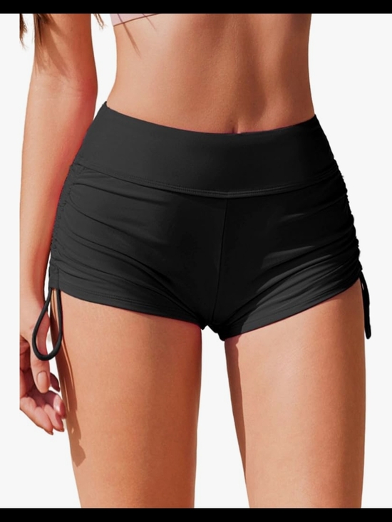 Ai Mage Pants - AI'MAGE Womens 3" Swim Board Shorts High Waisted Bathing Suit Bottoms Boy Shorts